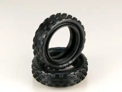 U6592-1:10 Schumacher Stagger Rib - 2WD Frontreifen 2,2", gelb (2)