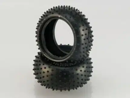 U6763-1:10 Schumacher Minispike2 - Heckreifen 2.2", silber (2)