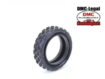 U6775-1:10 Schumacher Cut Stagger - 2WD Frontreifen -Low Profile- silber (2)